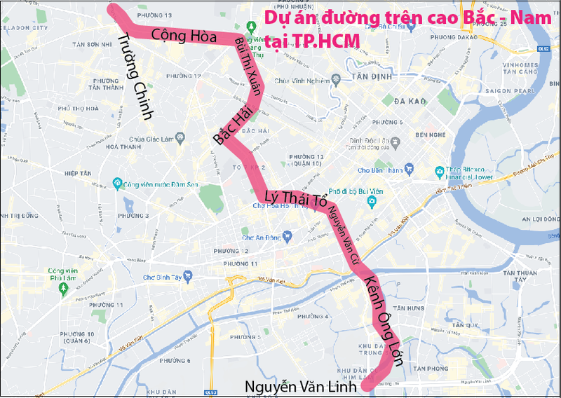 TP HCM: Đề xuất 30.000 tỷ đồng làm đường trên cao Cộng Hòa - Nguyễn Văn Linh - Ảnh 1. TP HCM: Đề xuất 30.000 tỷ đồng làm đường trên cao Cộng Hòa - Nguyễn Văn Linh - Ảnh 1.
