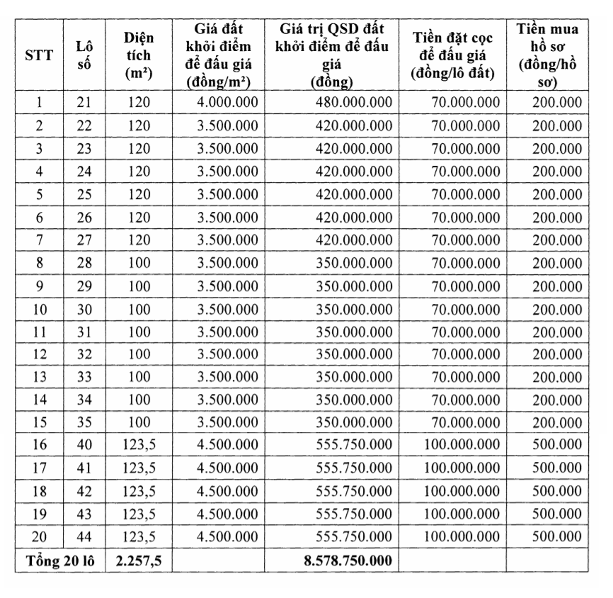 Thanh Hóa sắp đấu giá 20 lô đất tại Nga Sơn, khởi điểm từ 3,5 triệu đồng/m2 - Ảnh 1. Thanh Hóa sắp đấu giá 20 lô đất tại Nga Sơn, khởi điểm từ 3,5 triệu đồng/m2 - Ảnh 1.