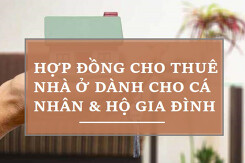 Tham khảo bản mẫu hợp đồng cho thuê nhà ở dành cho cá nhân hộ gia đình mới nhất