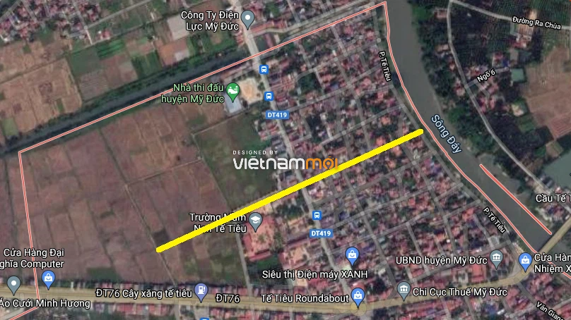 Đường sẽ mở ở thị trấn Đại Nghĩa, Mỹ Đức, Hà Nội - Ảnh 3.