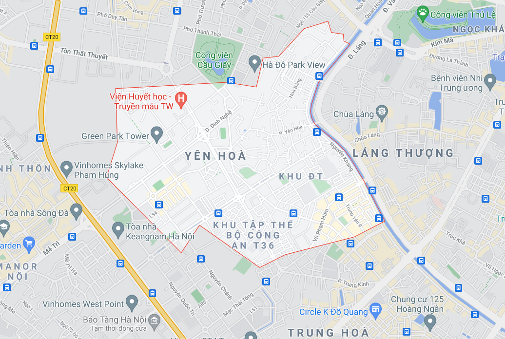 Những khu đất dính quy hoạch ở phường Yên Hòa, Cầu Giấy, Hà Nội (phần 2) - Ảnh 1. Những khu đất dính quy hoạch ở phường Yên Hòa, Cầu Giấy, Hà Nội (phần 2) - Ảnh 1.
