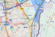 Bản đồ quy hoạch sử dụng đất xã Tứ Hiệp, Thanh Trì, Hà Nội