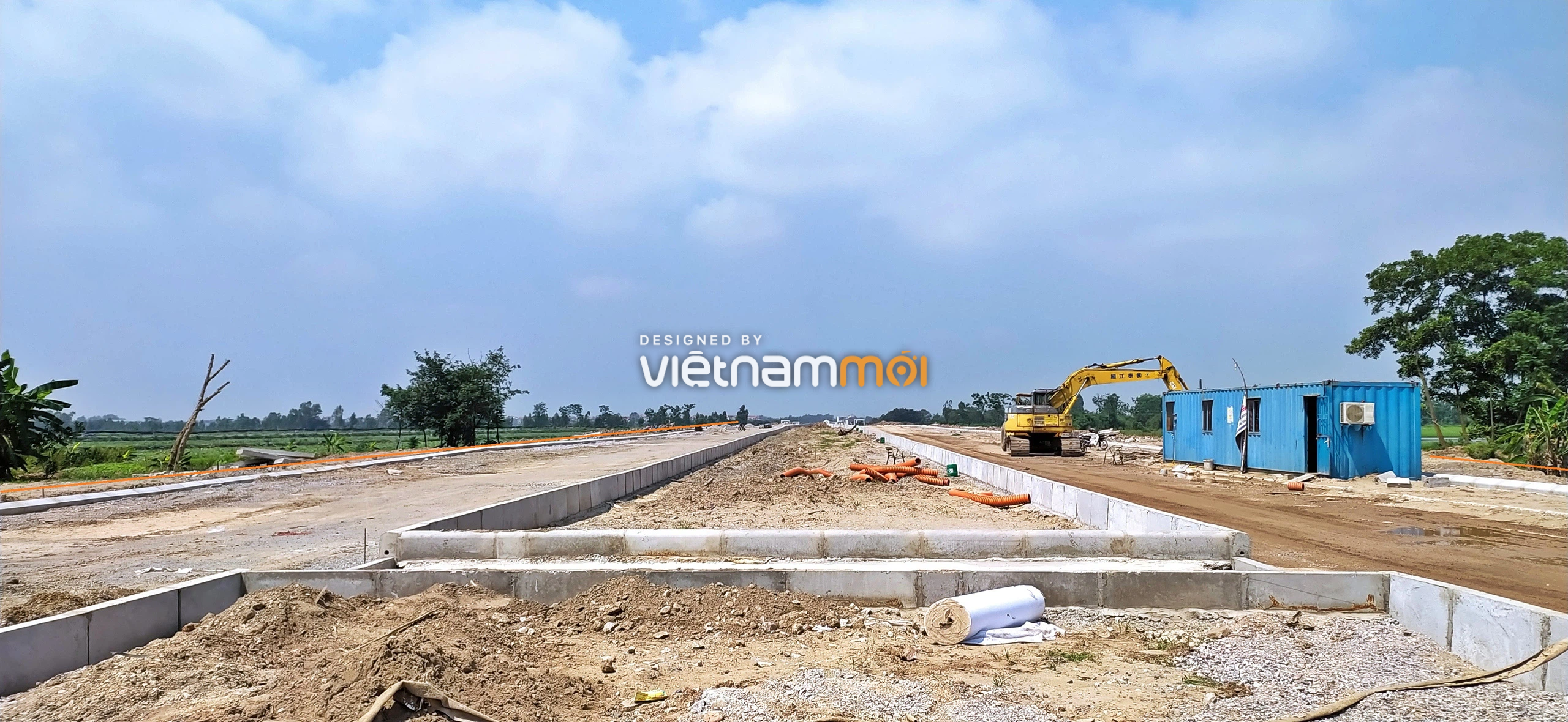 Toàn cảnh đường từ trung tâm hành chính huyện Mê Linh đến gần Văn Khê đang mở theo quy hoạch ở Hà Nội - Ảnh 5. Toàn cảnh đường từ trung tâm hành chính huyện Mê Linh đến gần Văn Khê đang mở theo quy hoạch ở Hà Nội - Ảnh 5.