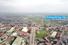 Toàn cảnh tuyến đường rộng 40 m qua xã Yên Viên, Yên Thường, huyện Gia Lâm đang mở theo quy hoạch ở Hà Nội