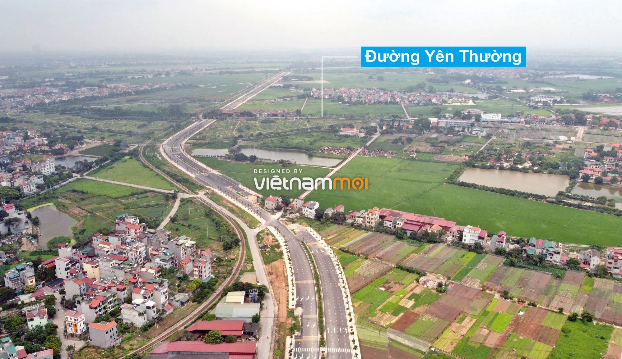 Toàn cảnh tuyến đường 40 m qua xã Yên Viên, Yên Thường đang mở theo quy hoạch ở Hà Nội - Ảnh 6.