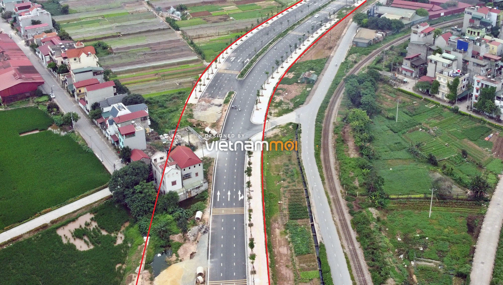 Toàn cảnh tuyến đường 40 m qua xã Yên Viên, Yên Thường đang mở theo quy hoạch ở Hà Nội - Ảnh 8.
