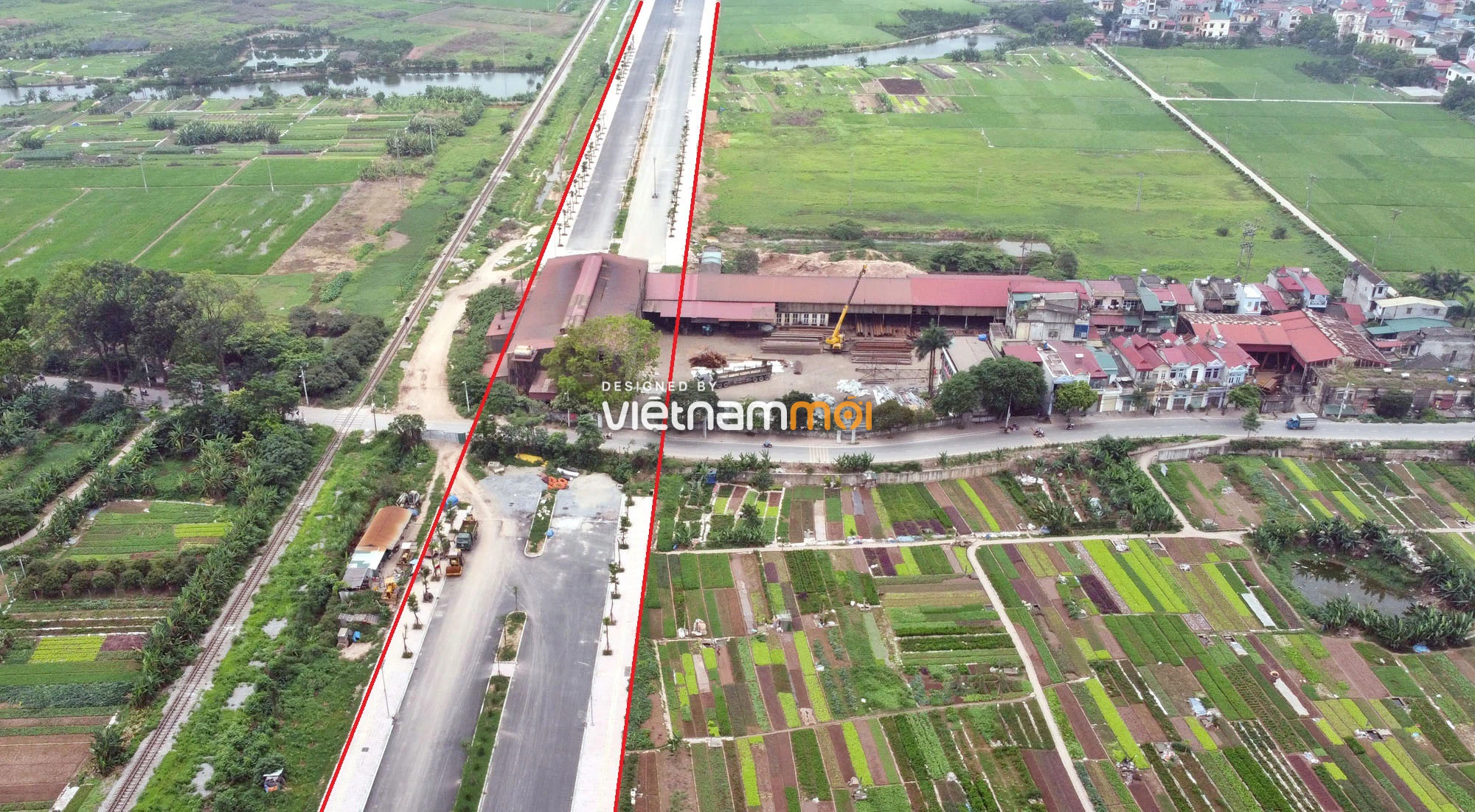 Toàn cảnh tuyến đường 40 m qua xã Yên Viên, Yên Thường đang mở theo quy hoạch ở Hà Nội - Ảnh 9.