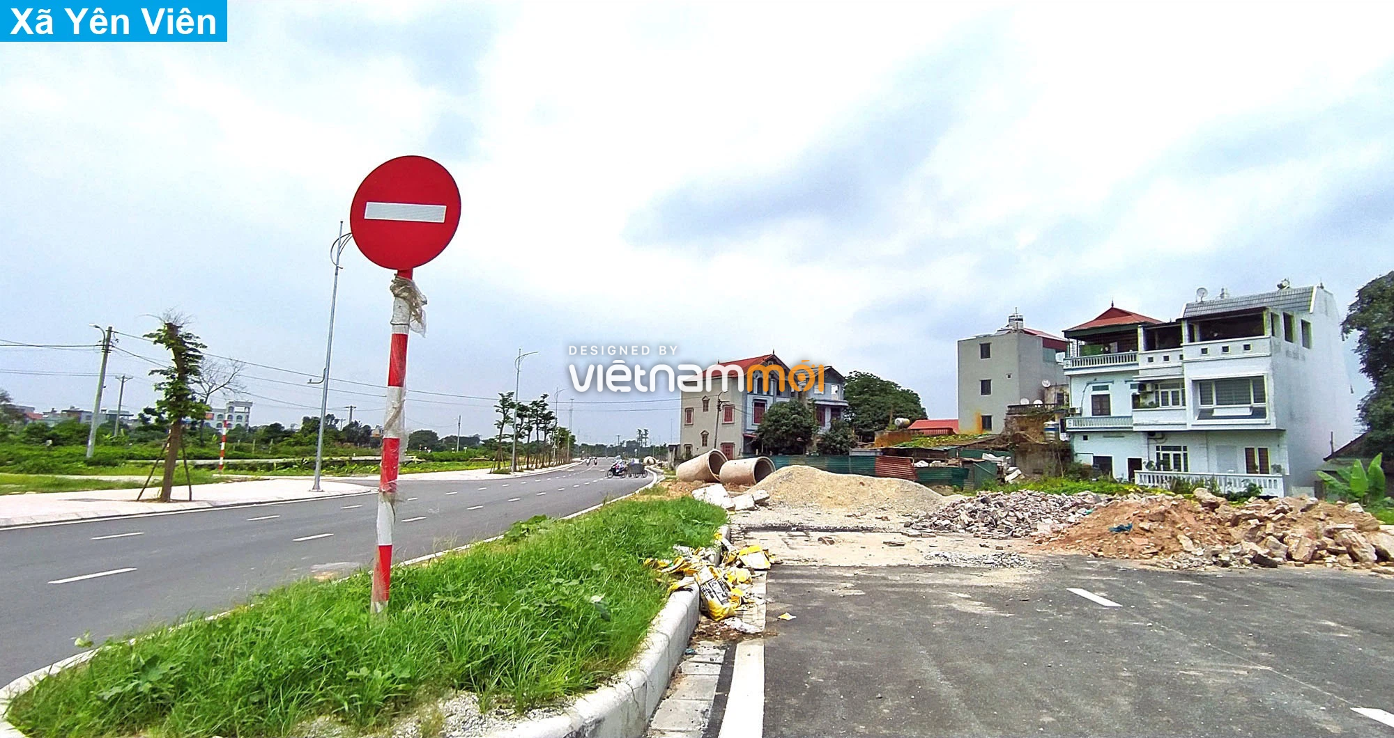 Toàn cảnh tuyến đường 40 m qua xã Yên Viên, Yên Thường đang mở theo quy hoạch ở Hà Nội - Ảnh 11.