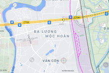 Bản đồ quy hoạch sử dụng đất xã Vân Côn, Hoài Đức, Hà Nội