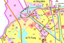 Bản đồ quy hoạch giao thông xã Hồng Minh, Phú Xuyên, Hà Nội