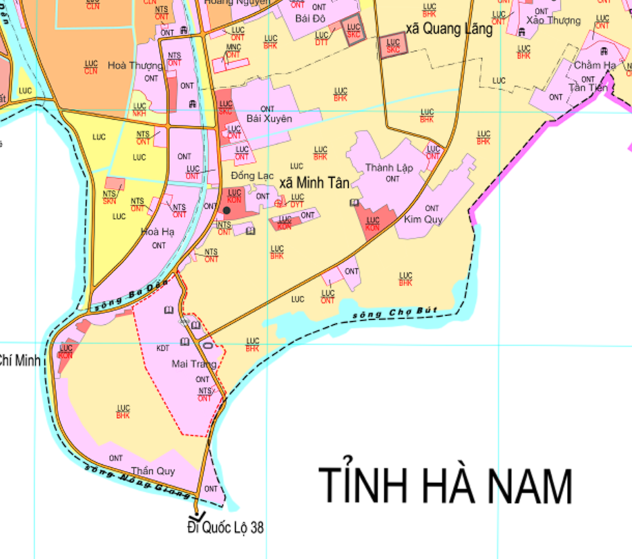 Bản đồ quy hoạch sử dụng đất xã Minh Tân, Phú Xuyên, Hà Nội - Ảnh 2.