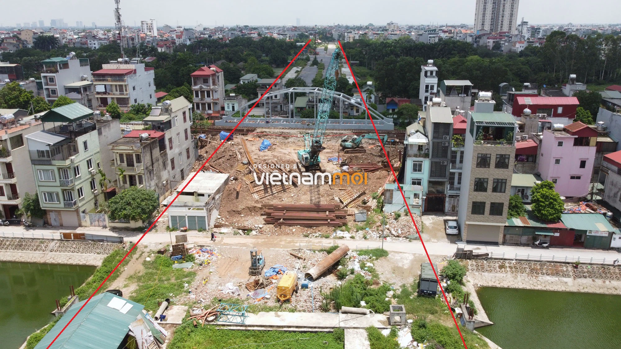 Toàn cảnh đường 40 m nối Nguyễn Văn Cừ - Ngọc Thụy đang mở theo quy hoạch ở Hà Nội - Ảnh 8. Toàn cảnh đường 40 m nối Nguyễn Văn Cừ - Ngọc Thụy đang mở theo quy hoạch ở Hà Nội - Ảnh 8.