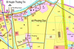Bản đồ quy hoạch sử dụng đất xã Phượng Dực, Phú Xuyên, Hà Nội
