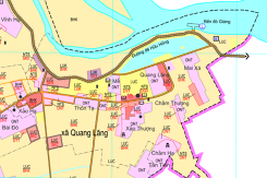 Bản đồ quy hoạch sử dụng đất xã Quang Lãng, Phú Xuyên, Hà Nội