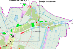 Bản đồ quy hoạch sử dụng đất xã Quảng Phú Cầu, Ứng Hoà, Hà Nội thời kỳ 2021 - 2030
