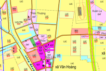 Bản đồ quy hoạch sử dụng đất xã Văn Hoàng, Phú Xuyên, Hà Nội