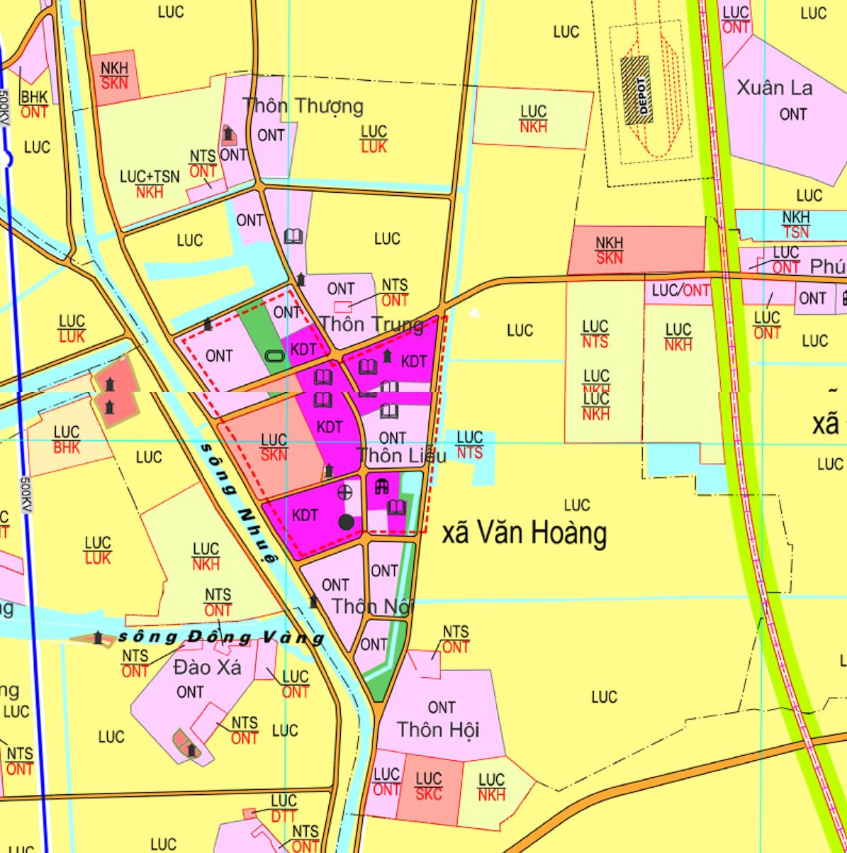 Bản đồ quy hoạch sử dụng đất xã Văn Hoàng, Phú Xuyên, Hà Nội - Ảnh 2.