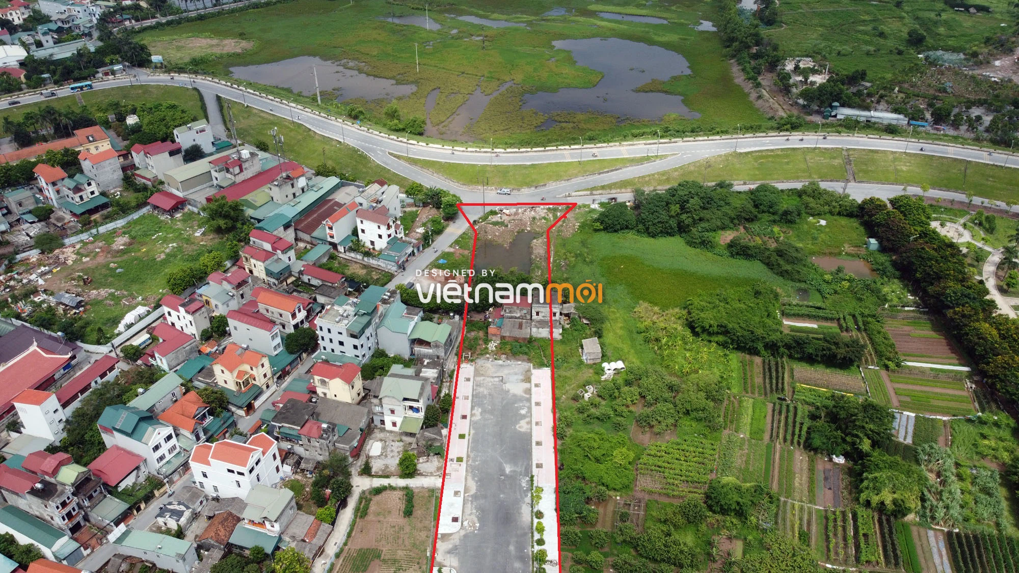 Toàn cảnh đường nối Bát Khối - QL1A đang mở theo quy hoạch ở quận Long Biên, Hà Nội - Ảnh 9.