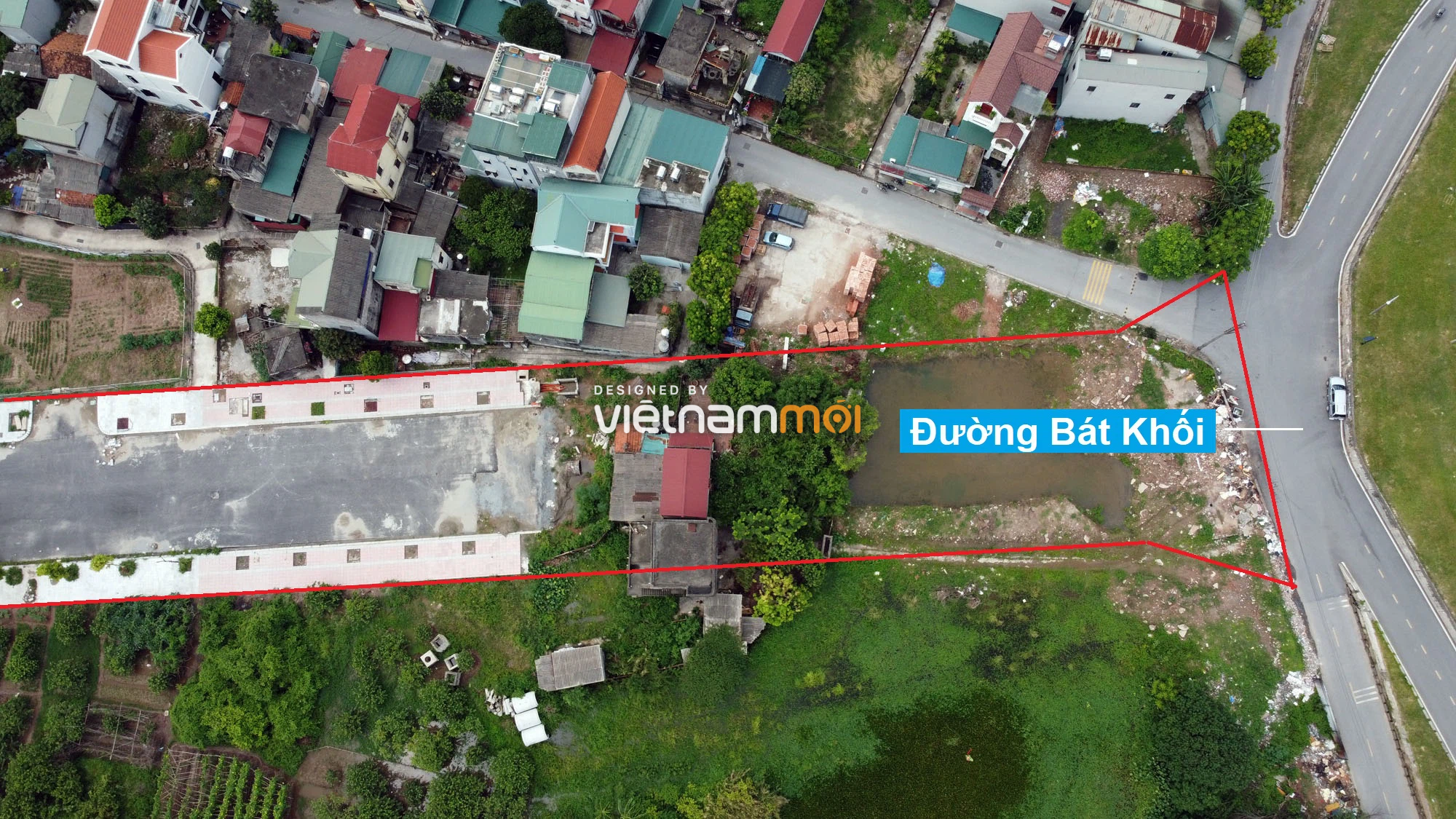 Toàn cảnh đường nối Bát Khối - QL1A đang mở theo quy hoạch ở quận Long Biên, Hà Nội - Ảnh 10.