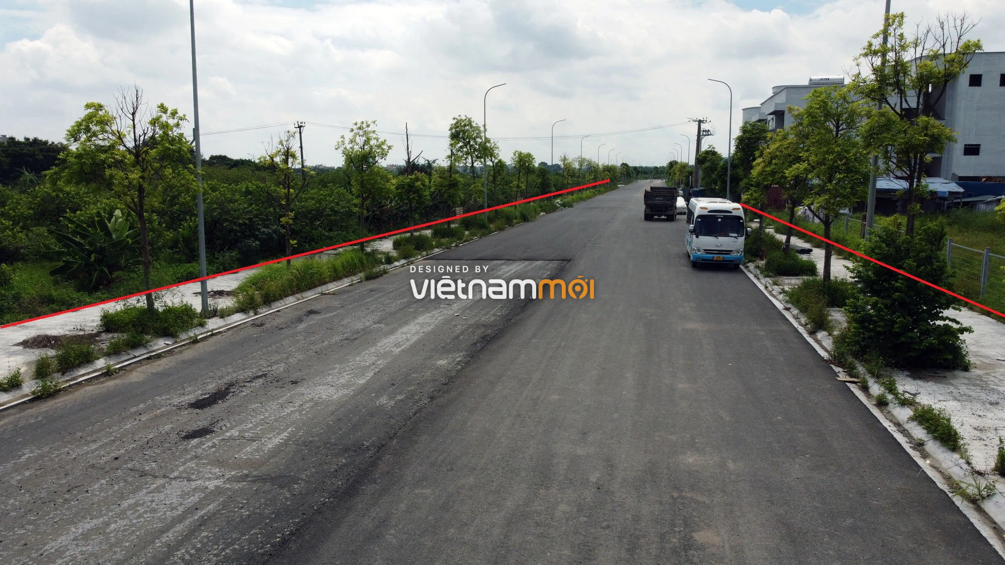 Toàn cảnh đường nối Bát Khối - QL1A đang mở theo quy hoạch ở quận Long Biên, Hà Nội - Ảnh 15.