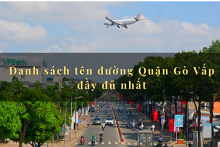 Danh sách tên đường Quận Gò Vấp đầy đủ nhất