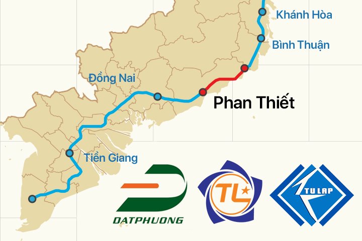 Năng lực của bộ ba doanh nghiệp trúng thầu dự án thành phần cao tốc Bắc - Nam đoạn Vĩnh Hảo - Phan Thiết ra sao?