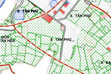 Bản đồ quy hoạch giao thông xã Tân Phú, Quốc Oai, Hà Nội