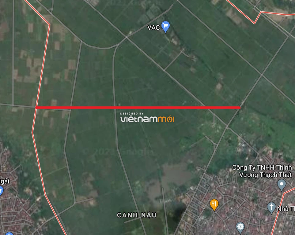 Đường sẽ mở ở xã Canh Nậu, Thạch Thất, Hà Nội - Ảnh 2.