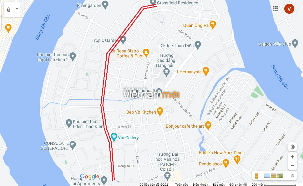 Đường sẽ mở theo quy hoạch ở phường Thảo Điền, Quận 2, TP HCM (phần 1) - Ảnh 4.
