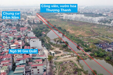 Những khu đất sắp thu hồi để mở đường ở phường Thượng Thanh, Long Biên, Hà Nội (phần 2)