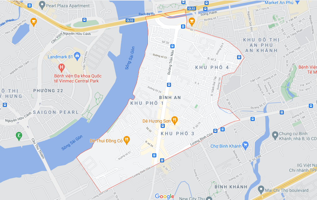 Đường sẽ mở theo quy hoạch ở phường Bình An, Quận 2, TP HCM (phần 1) - Ảnh 1.