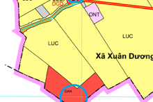 Đất dính quy hoạch ở xã Xuân Dương, Thanh Oai, Hà Nội