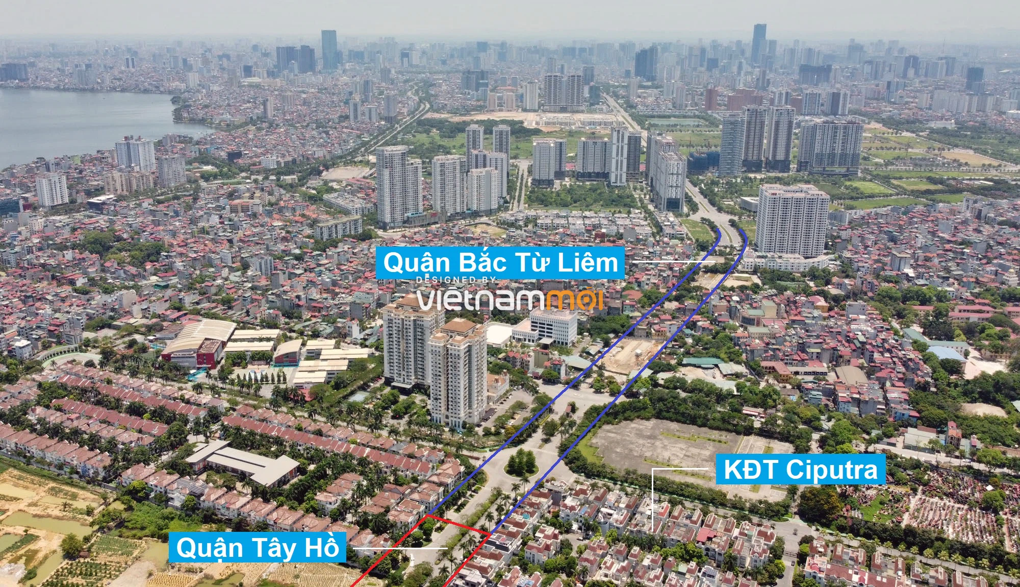 Vành đai 2,5 sẽ mở theo quy hoạch qua quận Tây Hồ, Hà Nội - Ảnh 1. Vành đai 2,5 sẽ mở theo quy hoạch qua quận Tây Hồ, Hà Nội - Ảnh 1.