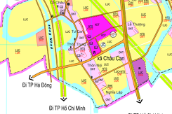 Bản đồ quy hoạch giao thông xã Châu Can, Phú Xuyên, Hà Nội