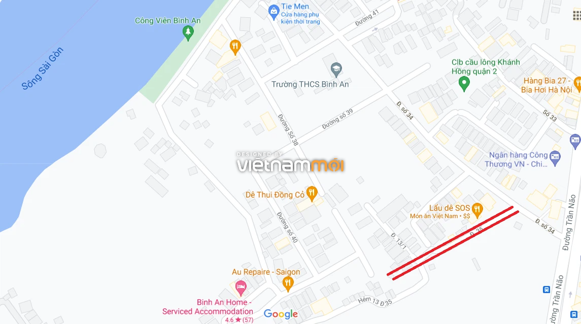 Đường sẽ mở theo quy hoạch ở phường Bình An, quận 2, TP HCM (phần 3) - Ảnh 2. Đường sẽ mở theo quy hoạch ở phường Bình An, quận 2, TP HCM (phần 3) - Ảnh 2.