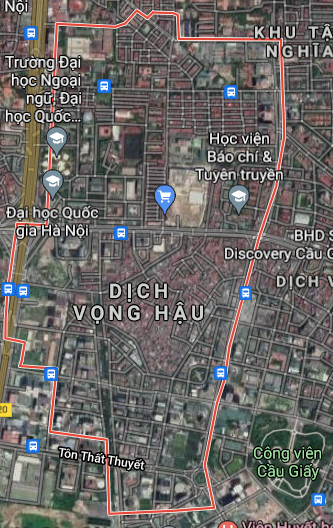 Bản đồ quy hoạch sử dụng đất phường Dịch Vọng Hậu, Cầu Giấy, Hà Nội - Ảnh 1. Bản đồ quy hoạch sử dụng đất phường Dịch Vọng Hậu, Cầu Giấy, Hà Nội - Ảnh 1.