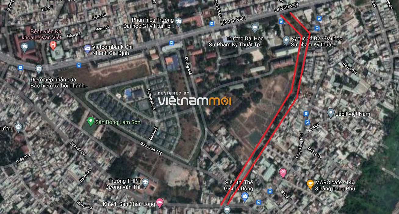Đường sẽ mở ở phường Tăng Nhơn Phú A, quận 9, TP Thủ Đức - Ảnh 3.