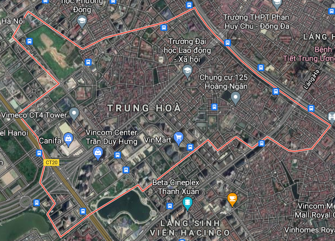 Bản đồ quy hoạch sử dụng đất phường Trung Hoà, Cầu Giấy, Hà Nội - Ảnh 1.