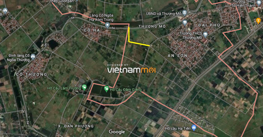 Đường sẽ mở ở xã Thượng Mỗ, Đan Phượng, Hà Nội - Ảnh 3.
