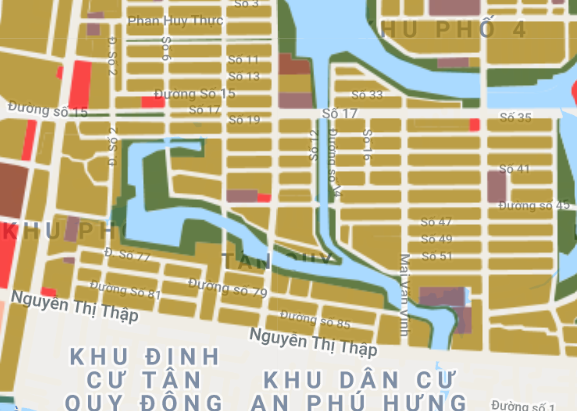 Bản đồ quy hoạch sử dụng đất phường Tân Quy, quận 7, TP HCM - Ảnh 2.