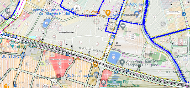 Bản đồ quy hoạch sử dụng đất phường Khương Thượng, Đống Đa, Hà Nội - Ảnh 2.