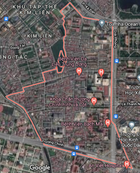 Bản đồ quy hoạch sử dụng đất phường Phương Mai, Đống Đa, Hà Nội - Ảnh 1.