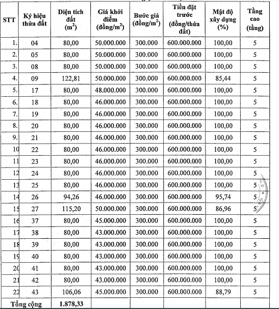 Đông Anh đấu giá 22 thửa đất tại xã Mai Lâm, khởi điểm 43 đến 50 triệu đồng/m2 - Ảnh 1. Đông Anh đấu giá 22 thửa đất tại xã Mai Lâm, khởi điểm 43 đến 50 triệu đồng/m2 - Ảnh 1.