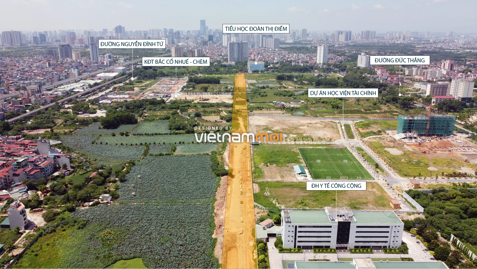 Toàn cảnh tuyến đường nối Hoàng Tăng Bí - Phố Viên đang mở theo quy hoạch ở Hà Nội - Ảnh 6. Toàn cảnh tuyến đường nối Hoàng Tăng Bí - Phố Viên đang mở theo quy hoạch ở Hà Nội - Ảnh 6.