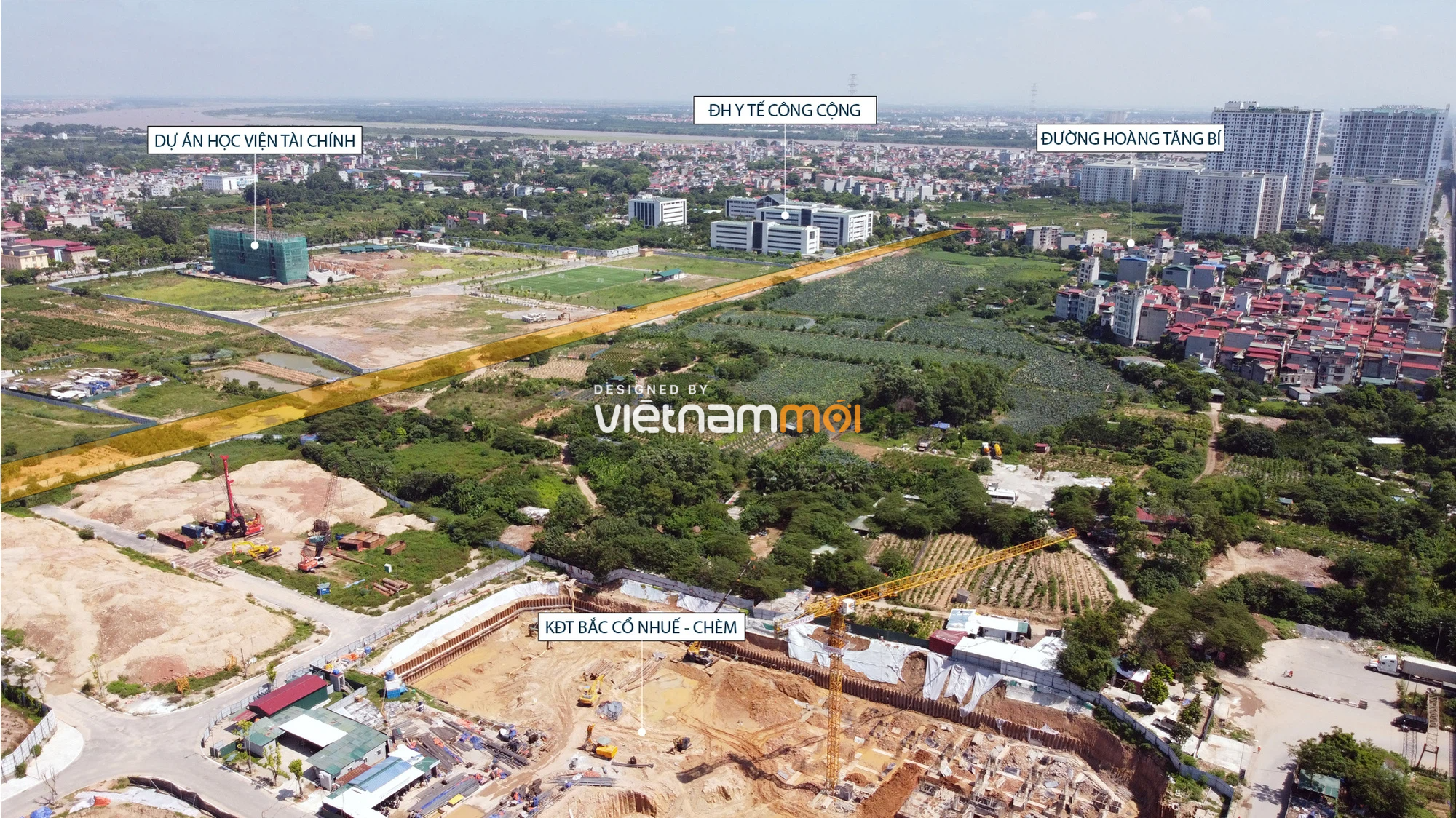 Toàn cảnh tuyến đường nối Hoàng Tăng Bí - Phố Viên đang mở theo quy hoạch ở Hà Nội - Ảnh 16. Toàn cảnh tuyến đường nối Hoàng Tăng Bí - Phố Viên đang mở theo quy hoạch ở Hà Nội - Ảnh 16.
