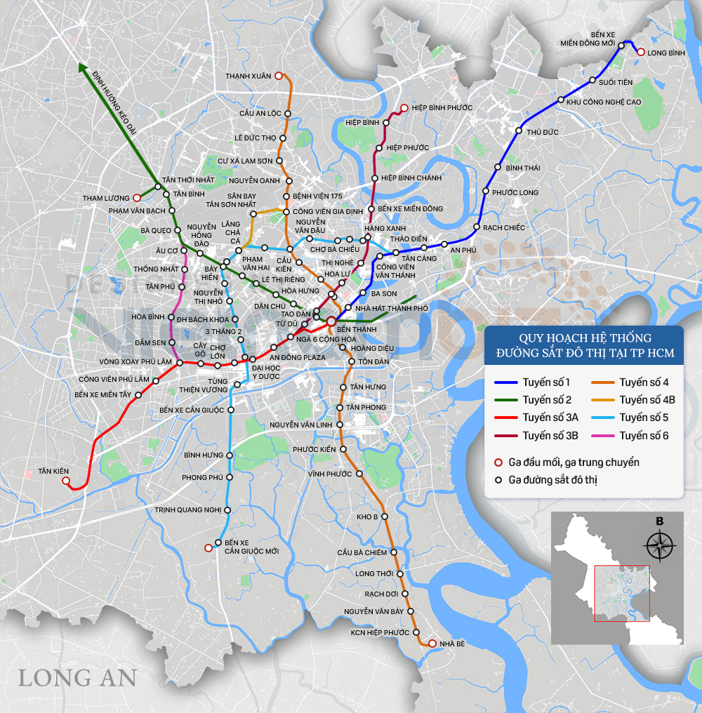 8 tuyến đường sắt đô thị của TP HCM: Metro số 1 chạy thương mại năm 2022, Metro số 2 GPMB xong trong năm nay - Ảnh 1. 8 tuyến đường sắt đô thị của TP HCM: Metro số 1 chạy thương mại năm 2022, Metro số 2 GPMB xong trong năm nay - Ảnh 1.