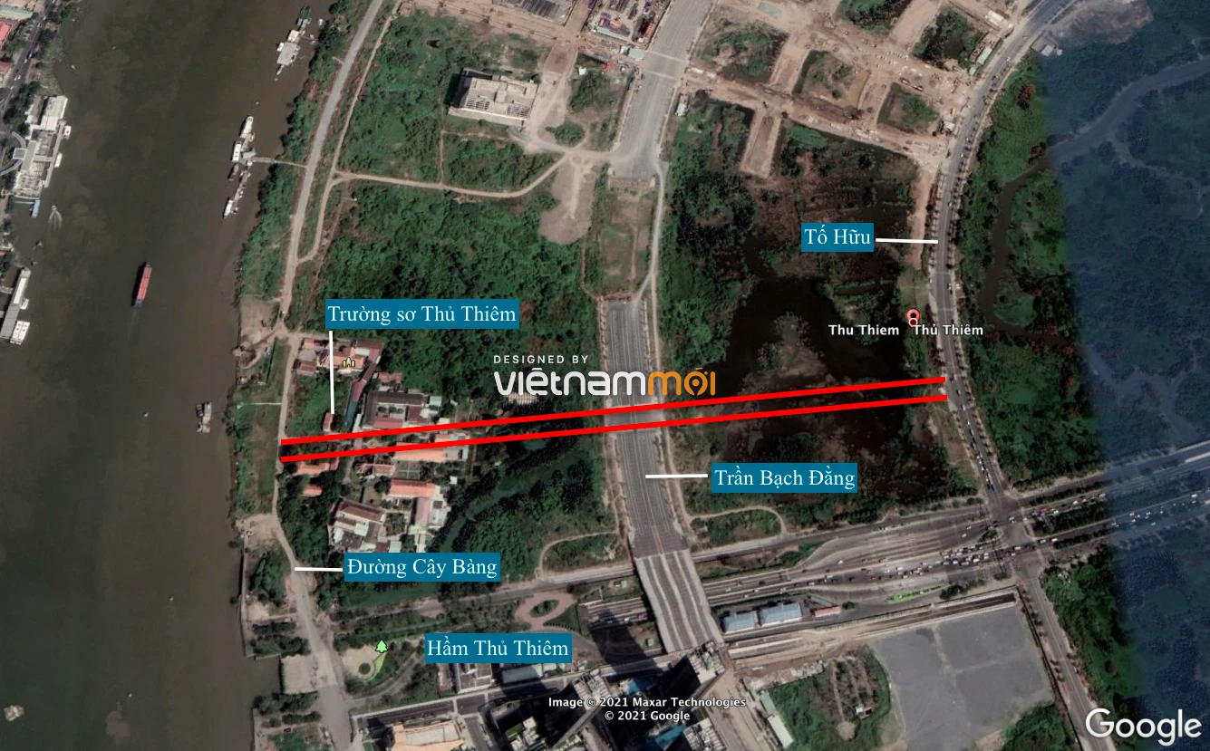 Đường sẽ mở theo quy hoạch ở phường Thủ Thiêm, quận 2, TP HCM (phần 1) - Ảnh 3.