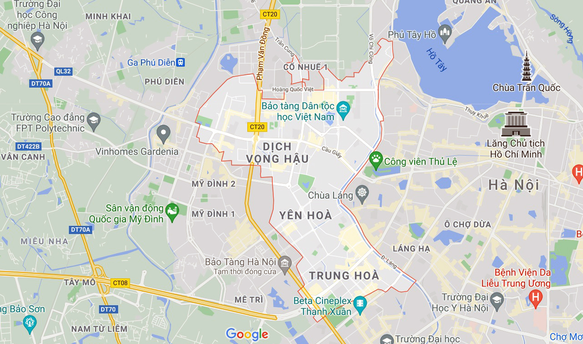 Những khu đất sắp thu hồi để mở đường ở quận Cầu Giấy, Hà Nội - Ảnh 1. Những khu đất sắp thu hồi để mở đường ở quận Cầu Giấy, Hà Nội - Ảnh 1.