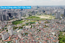 Công viên CV1 Cầu Giấy điều chỉnh tiến độ, hoàn thành vào quý IV/2021