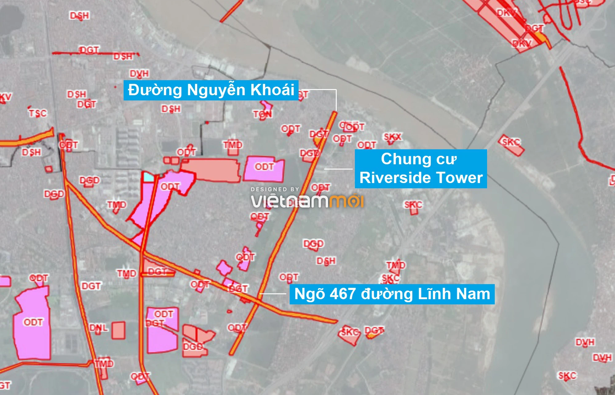 Những khu đất sắp thu hồi để mở đường ở quận Hoàng Mai, Hà Nội (phần 1) - Ảnh 1. Những khu đất sắp thu hồi để mở đường ở quận Hoàng Mai, Hà Nội (phần 1) - Ảnh 1.
